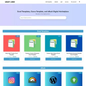 Digital Product Selling Website Template