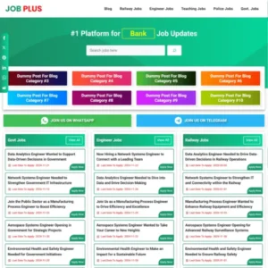 Job Plus -  Job Posting Website Template