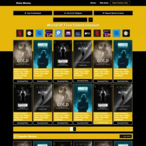 Movie Download Website Template