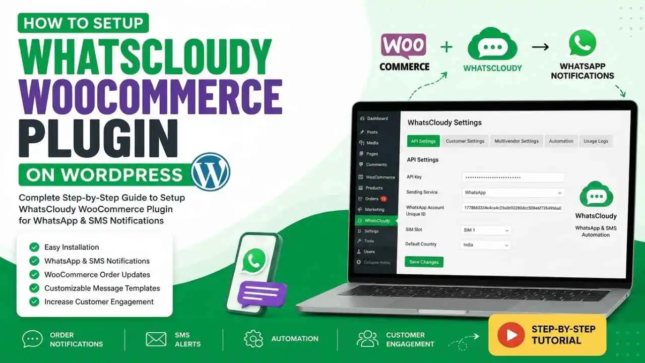 How to Setup WhatsCloudy WooCommerce Plugin on WordPress